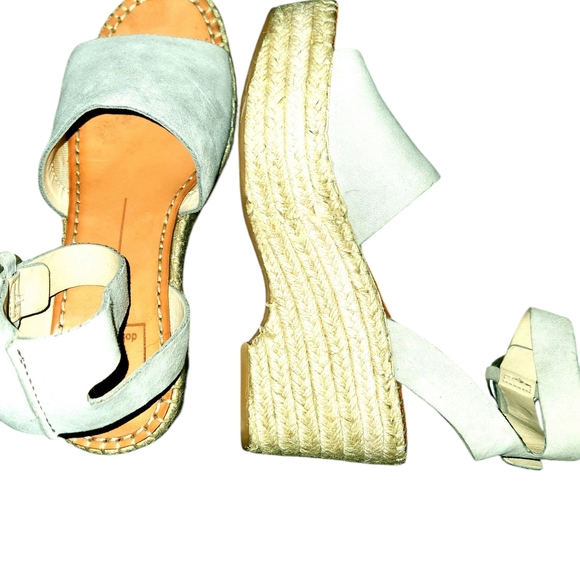 Dolce Vita Tan Wedges with Ankle Strap - Picture 9 of 15